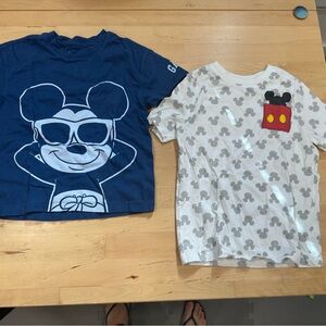 Disney Kids Mickey Mouse Tees - Navy and White